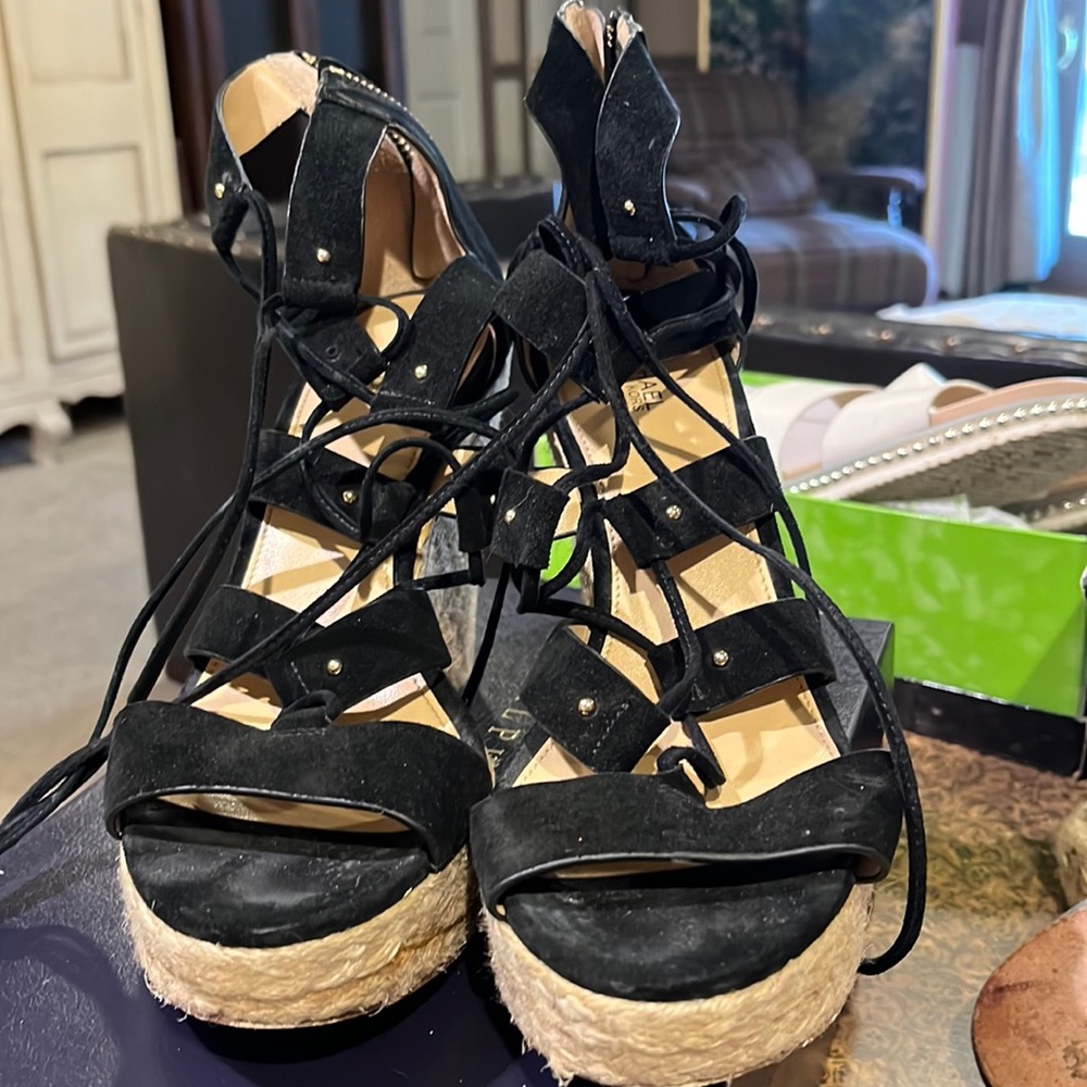 Michael by Michael Koran lace up wedge sandal